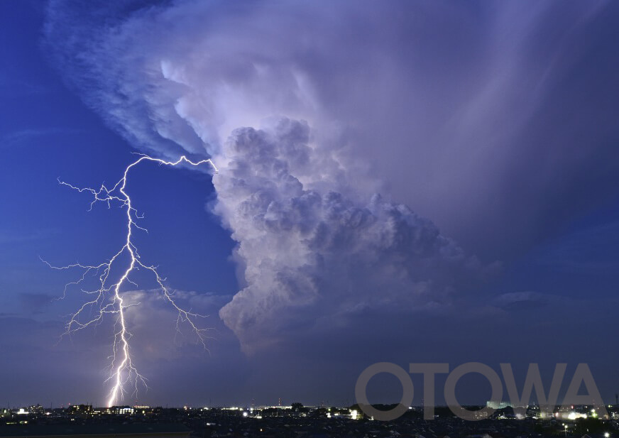 第16回 雷写真コンテスト受賞作品 学術賞 -かなとこ雲を従えて-